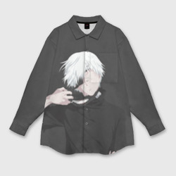 Женская рубашка oversize 3D Kaneki Ken снимает маску