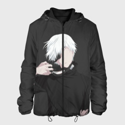 Мужская куртка 3D Kaneki Ken снимает маску