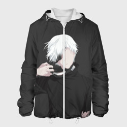 Мужская куртка 3D Kaneki Ken снимает маску