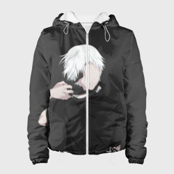 Женская куртка 3D Kaneki Ken снимает маску