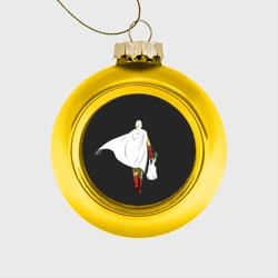 Ёлочный шар стеклянный/пластиковый Saitama