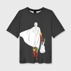 Женская футболка oversize 3D Saitama