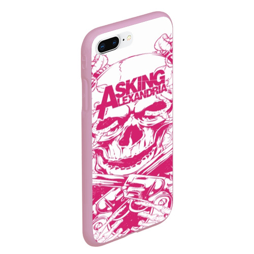 Чехол для iPhone 7Plus/8 Plus матовый Asking Alexandria , цвет розовый - фото 3