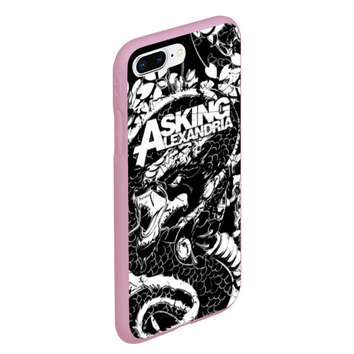 Чехол для iPhone 7Plus/8 Plus матовый Asking Alexandria, цвет розовый - фото 3