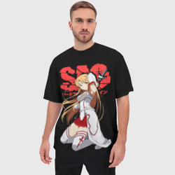 Мужская футболка oversize 3D Асуна, Мастера меча онлайн - фото 2