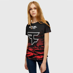 Женская футболка 3D FaZe clan - Jersey pro 2019 - фото 2