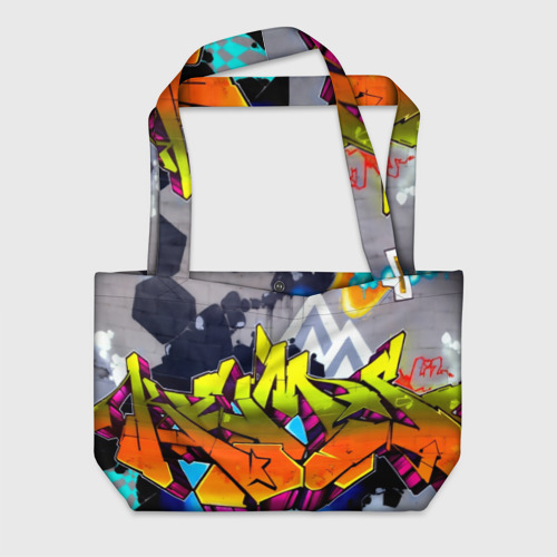 Пляжная сумка 3D Неоновое граффити