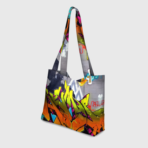 Пляжная сумка 3D Неоновое граффити - фото 3