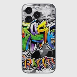 Чехол для iPhone 16 Pro силиконовый с защитой камеры City Street