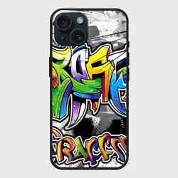 Чехол силиконовый для Apple iPhone 15 матовый City Street
