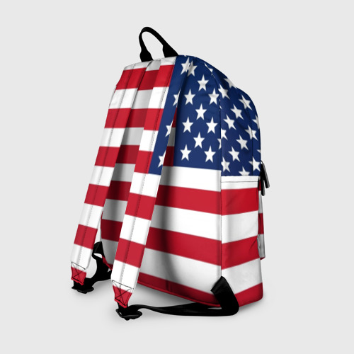 Рюкзак 3D с принтом USA, вид сзади #1