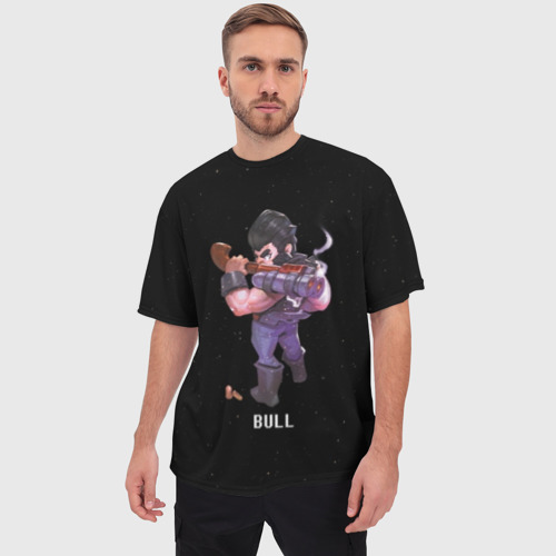 Мужская футболка oversize 3D Bill, цвет 3D печать - фото 3