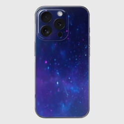 Чехол для iPhone 16 Pro Max силиконовый с защитой камеры Космос