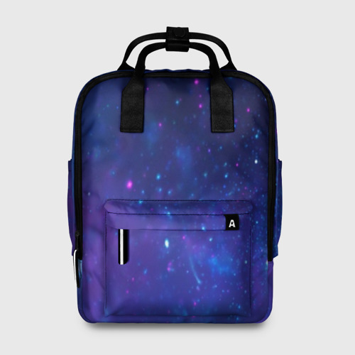 Женский рюкзак 3D с принтом Космос, вид спереди #2