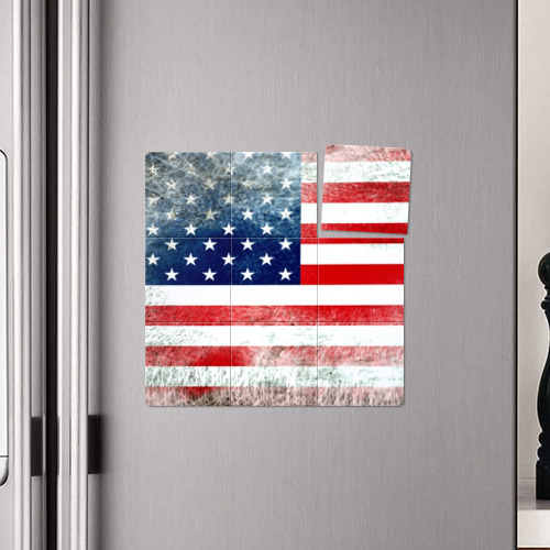Магнитный плакат 3Х3 Америка Флаг - фото 4