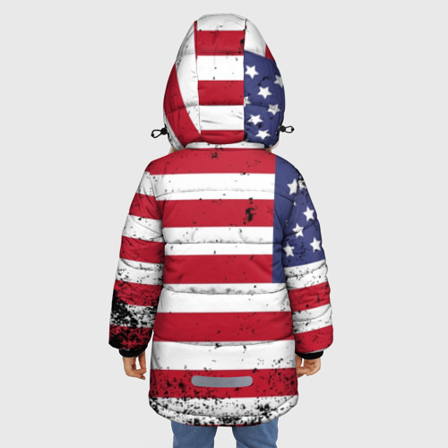 Зимняя куртка для девочек 3D США, цвет красный - фото 4
