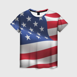 Женская футболка 3D USA