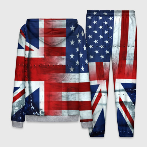 Мужской костюм 3D Англия&Америка, цвет меланж - фото 2