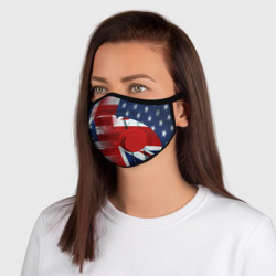 Маска из неопрена Англия & Америка флаги - фото 2