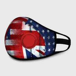 Маска из неопрена Англия & Америка флаги