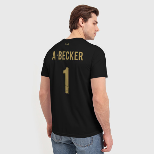 Мужская футболка 3D А.Беккер 19-20 home форма, цвет 3D печать - фото 4
