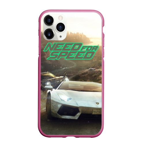 Чехол для iPhone 11 Pro Max матовый с принтом Need for Speed, вид спереди #2