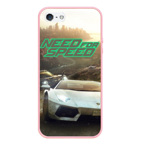 Чехол для iPhone 5/5S матовый Need for Speed, цвет баблгам