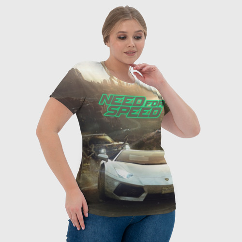 Женская футболка 3D Need for Speed, цвет 3D печать - фото 6