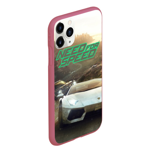 Чехол для iPhone 11 Pro Max матовый с принтом Need for Speed, вид сбоку #3