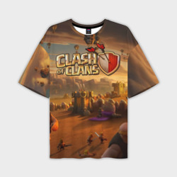 Мужская футболка oversize 3D Clash of Clans