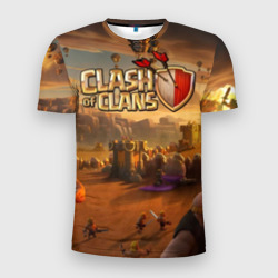 Мужская футболка 3D Slim Clash of Clans