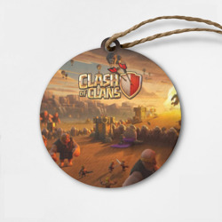 Деревянная игрушка круг Clash of Clans