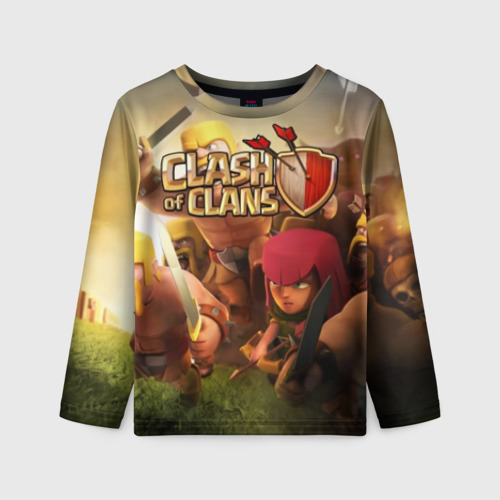 Детский лонгслив 3D Clash of Clans, цвет 3D печать