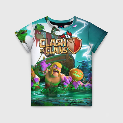 Детская футболка 3D Clash of Clans, цвет 3D печать