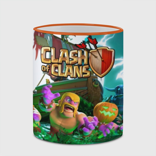 Кружка с полной запечаткой Clash of Clans, цвет Кант оранжевый - фото 4