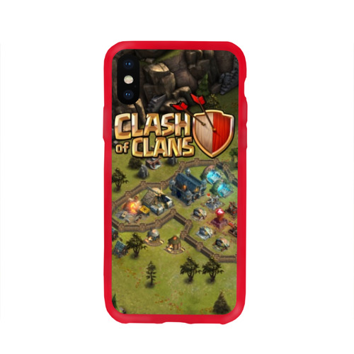 Чехол для iPhone X глянцевый Clash of Clans Фото 01 Чехол для iPhone X глянцевый Clash of Clans Фото 01