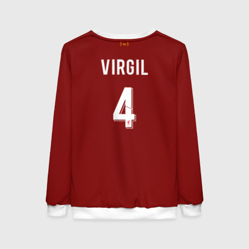 Женский свитшот 3D Virgil van Dijk 19-20 форма, цвет 3D печать - фото 2