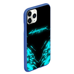 Чехол для iPhone 11 Pro Max матовый Cyberpunk 2077 neon неон - фото 2