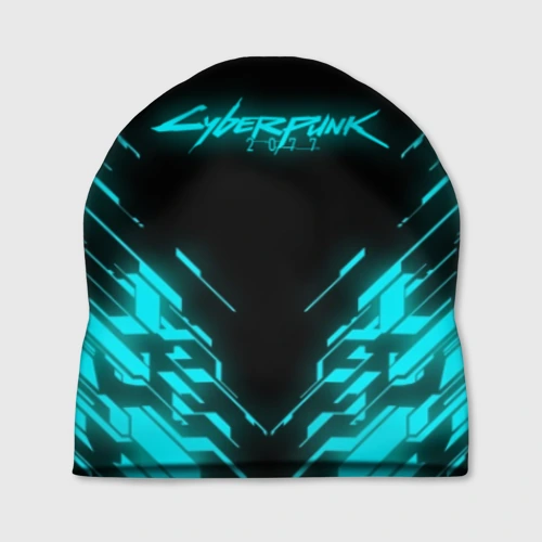 Шапка 3D Cyberpunk 2077 neon неон