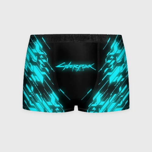 Мужские трусы 3D Cyberpunk 2077 neon неон