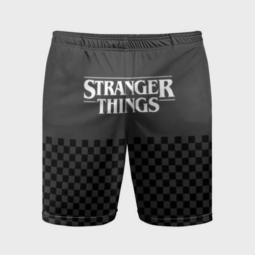 Мужские шорты спортивные STRANGER THINGS Gray, цвет 3D печать