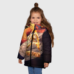 Зимняя куртка для девочек 3D Звездный путь - фото 2