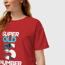 Женская футболка хлопок Oversize Номер пять - Академия Амбрелла - фото 2