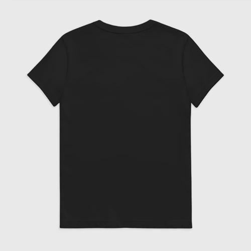 Женская футболка хлопок с принтом The Cure, вид сзади #1