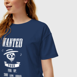 Женская футболка хлопок Oversize Wanted Poco - фото 2