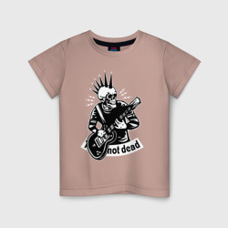 Детская футболка хлопок Punk's not dead - motto