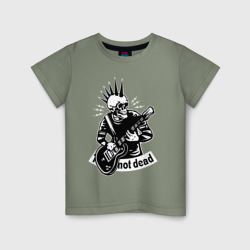 Детская футболка хлопок Punk's not dead - motto