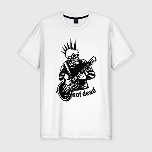 Мужская футболка хлопок Slim Punk's not dead - motto