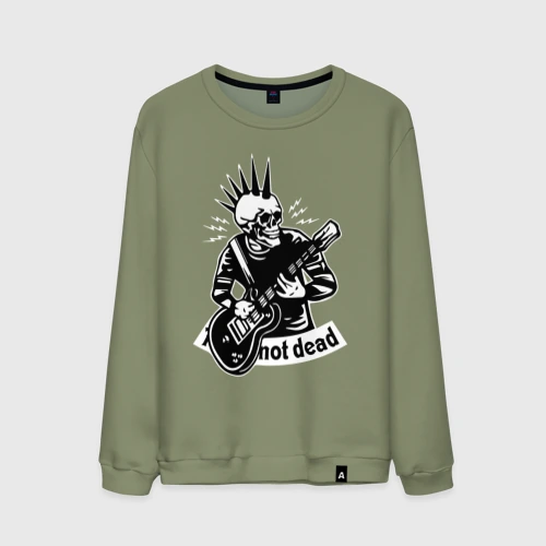 Мужской свитшот хлопок Punk's not dead - motto
