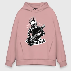 Мужское худи Oversize хлопок Punk's not dead - motto